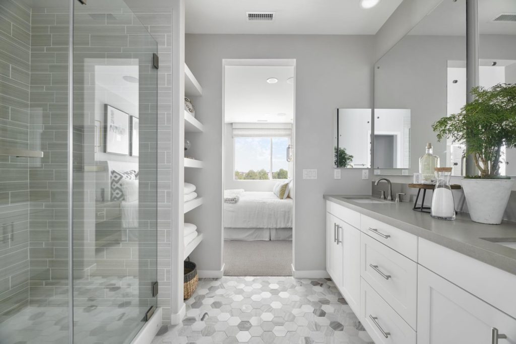 Master Bathroom | Residence 3 | Tempo | New Homes in Rancho Cucamonga, CA | Tri Pointe Homes